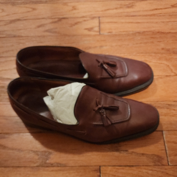Johnston And Murphy Sz 12 Brown Mens Slip On Dress Shoes main image 6